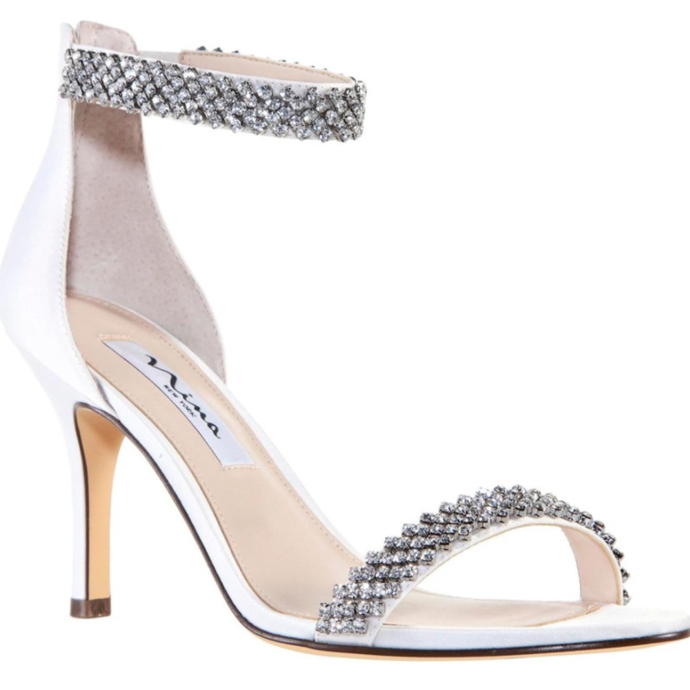 NINA VAUNA-LS IVORY LUSTER SAT Heels